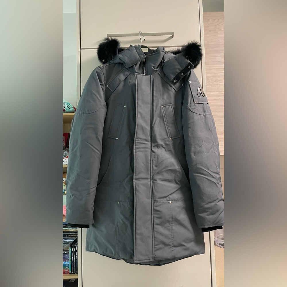 Moose Knuckles Grey Firebag Parka